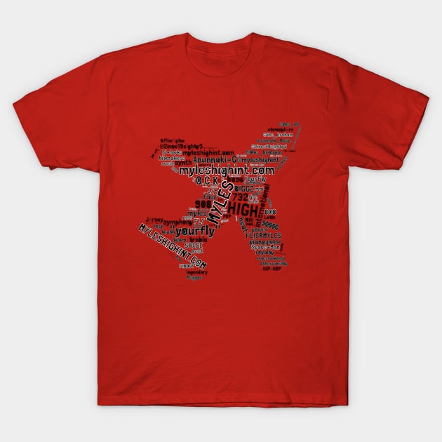 Word Plane T-Shirt by mylehighinternational